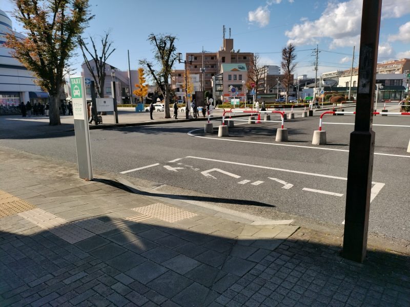 土呂駅西口のタクシー乗り場
